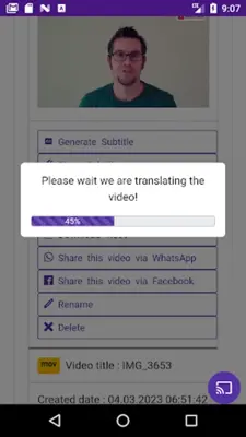 Video Subtitle Generator android App screenshot 8